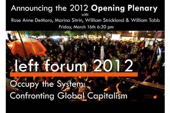 STOP Participa do Fórum Social 2012 da Pace University de Nova Iorque, EUA
