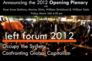 The STOP Association will participate at the 2012 Social Forum at Pace University