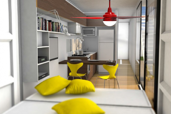 Ventiladores Keppe Motor Universe refrescarão casa sustentável Contein na FECONATI 2015